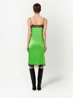 Abiti Abito in Satin Ami PARIS Verde Donne