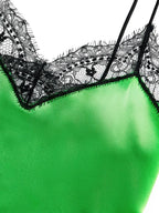 Abiti Abito in Satin Ami PARIS Verde Donne
