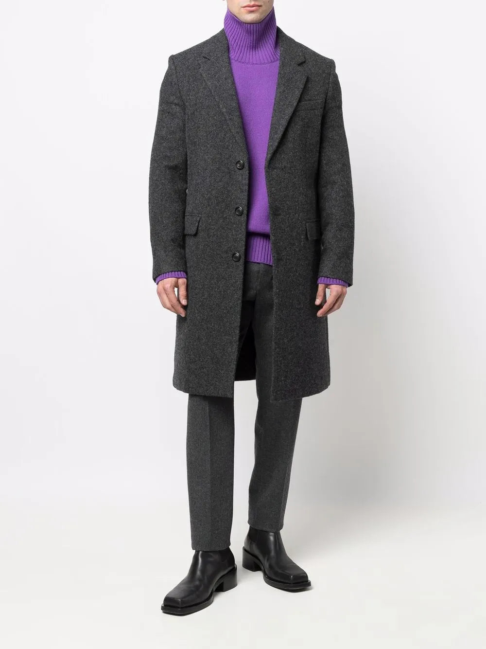 Manteaux Manteau en laine Ami PARIS Gris Unisexe