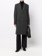 Mäntel Wollmantel Ami PARIS Grau Unisex