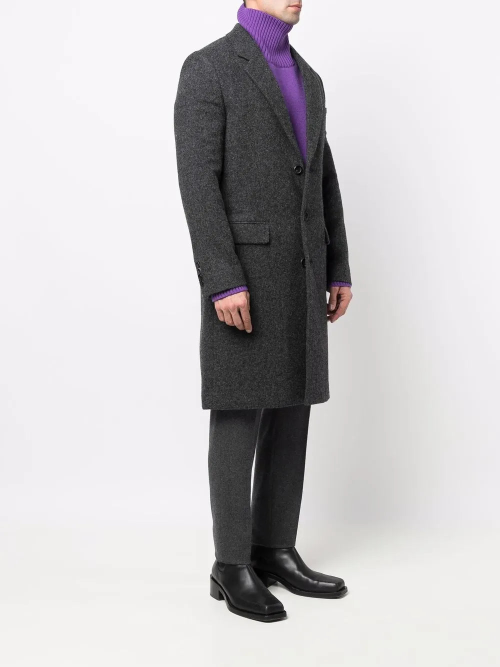 Manteaux Manteau en laine Ami PARIS Gris Unisexe