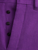 Pantalones Pantalones Plisados Ami PARIS Morado Unisex