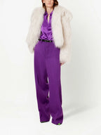 Pantalones Pantalones Plisados Ami PARIS Morado Unisex