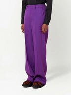 Pantalones Pantalones Plisados Ami PARIS Morado Unisex