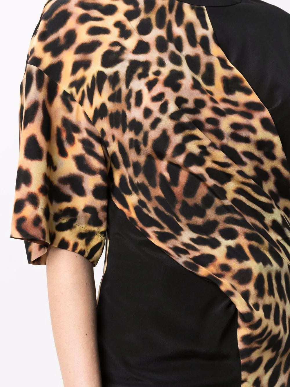 T-Shirts Seiden-T-Shirt Stella McCartney Schwarz Damen
