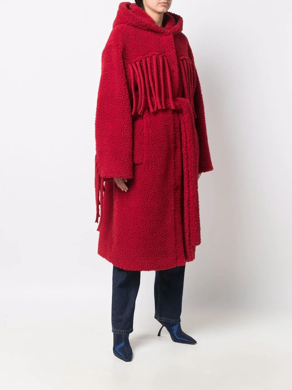 Manteaux Manteau à franges Stella McCartney Rouge Femme