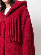 Manteaux Manteau à franges Stella McCartney Rouge Femme