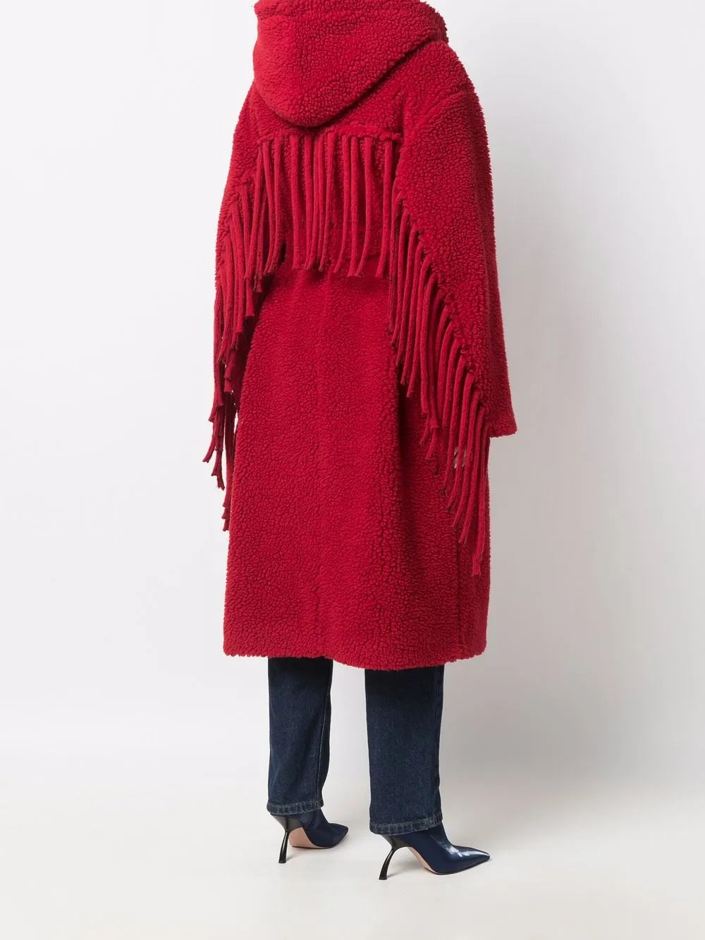 Manteaux Manteau à franges Stella McCartney Rouge Femme