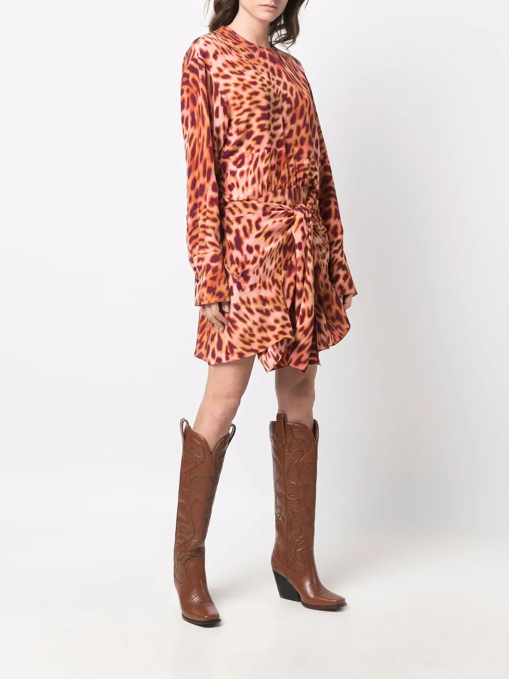 Vestidos Vestido de Seda Stella McCartney Laranja Mulheres