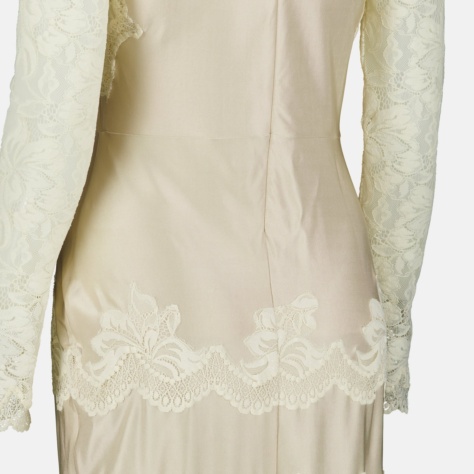 Robes Robe longue en dentelle beige Rabanne Beige Femme