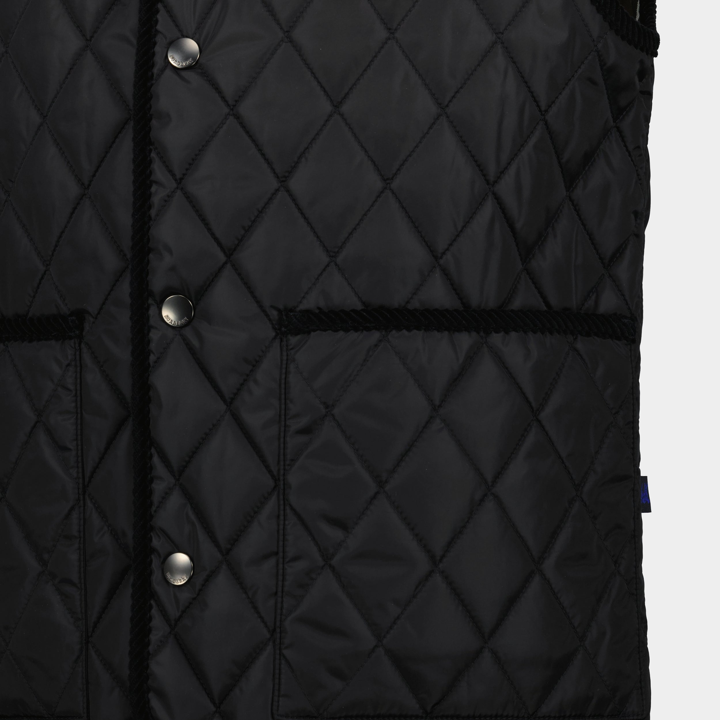 Vestes Veste sans manches noire Tiverton Burberry Noir Homme