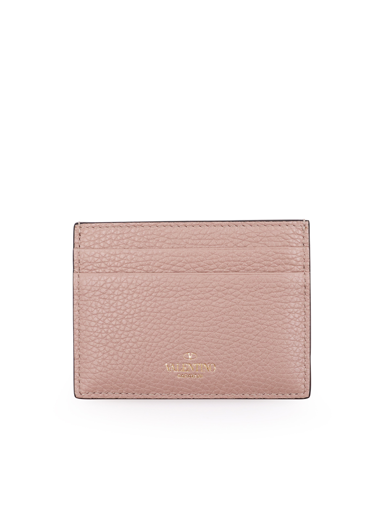 Piccola pelletteria VW2P0486VSH p45 poudre Valentino Garavani Beige Femme