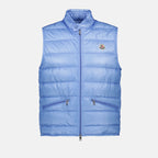 Vestes Doudoune sans manches Gui Moncler Bleu Homme