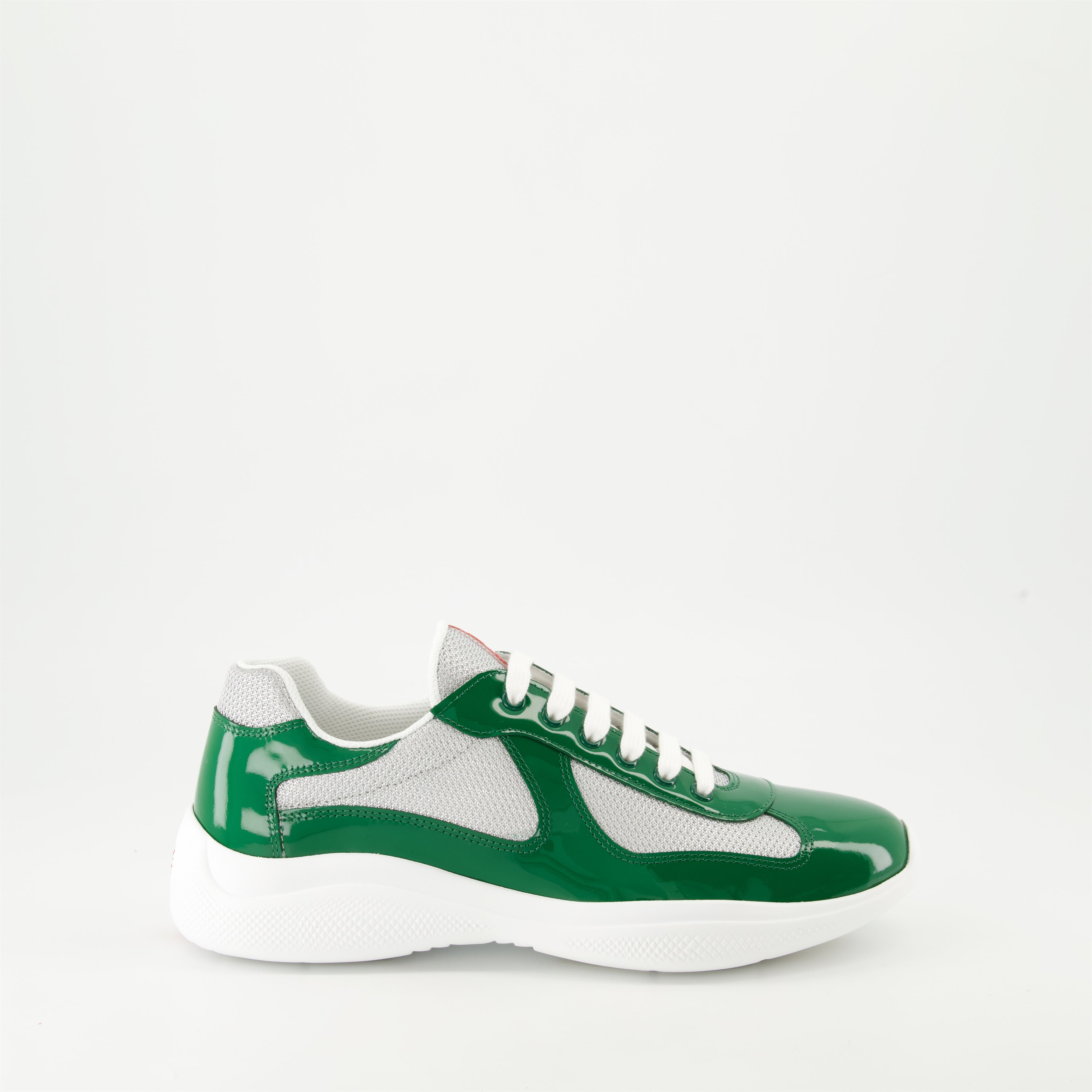 Baskets Baskets America's Cup Prada Vert Homme