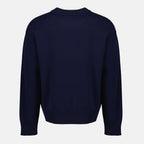 Bild des marineblauen Herzpullovers der Marke Ami PARIS für Unisex - Frühjahr-Sommer 2026 - Rückansicht
