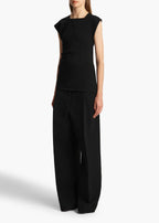 Top Top Drappeggiato Josif Khaite Nero Donne