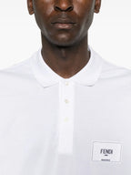 Polos Polo Bordado Fendi Blanco Homme