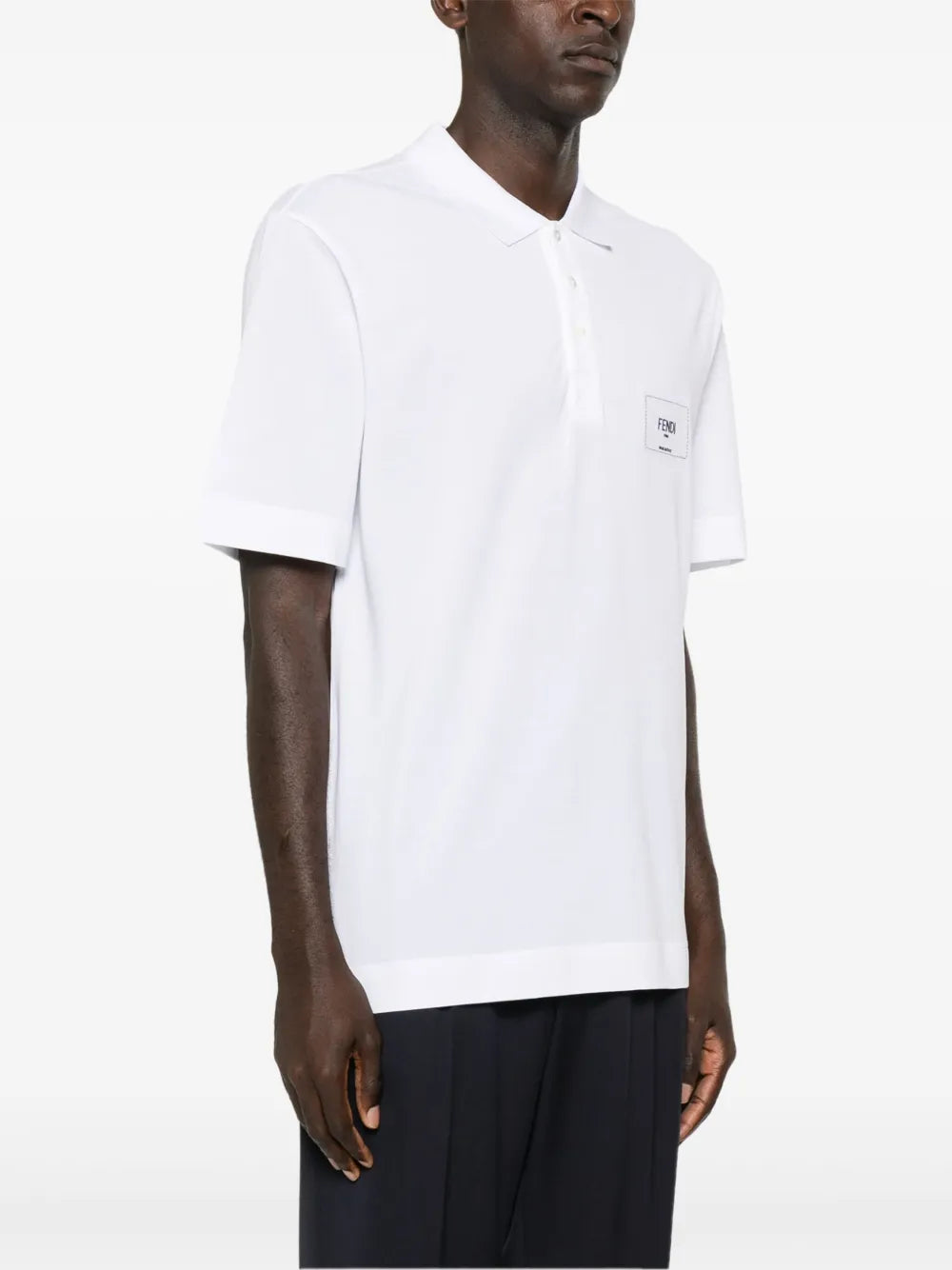 Polos Polo Bordado Fendi Blanco Homme