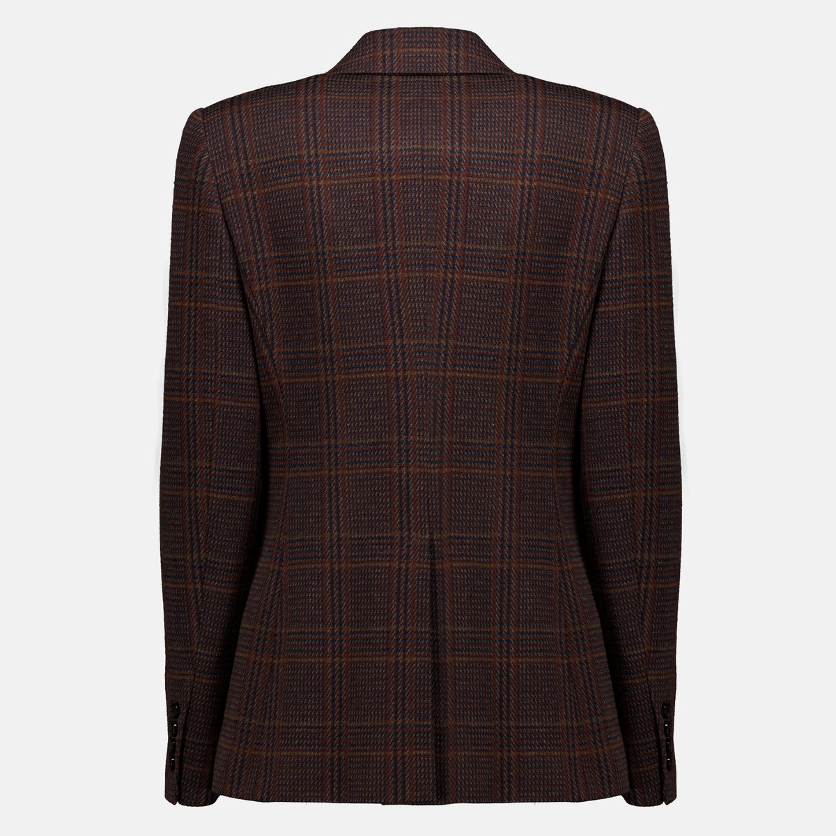 Vestes Karierter Wollblazer Max Mara Marron Femme
