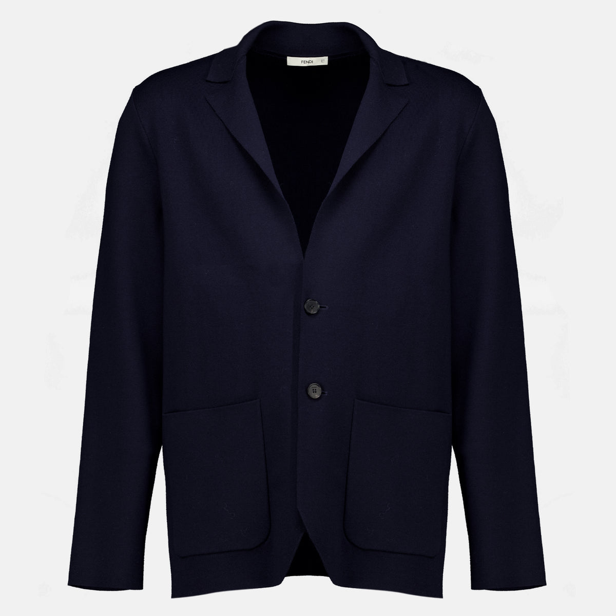 Vestes Dunkelblaue weiche Wolljacke Fendi Bleu foncé Homme