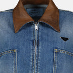 Jacken Kurze Jeansjacke Prada Blau Damen