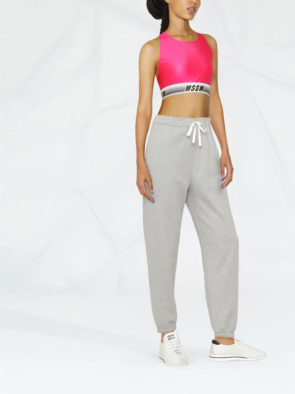 Tops Brassière de sport MSGM Rose Femme