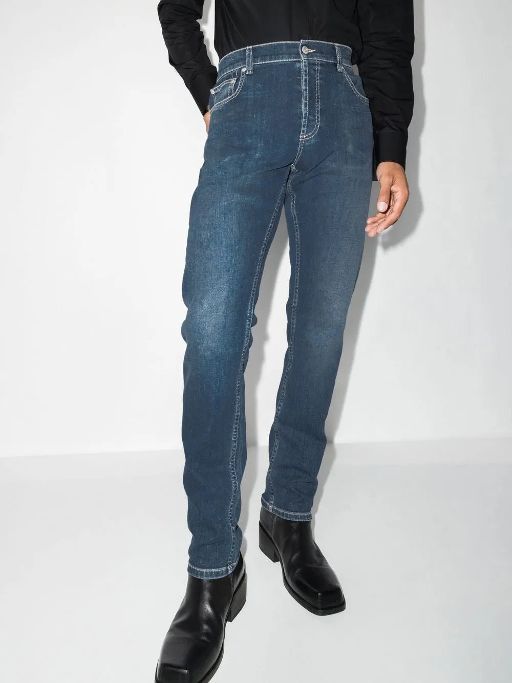팬츠 청바지 Alexander McQueen 파란색 Homme