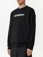 Felpe Felpa con Logo Burberry Nero Homme