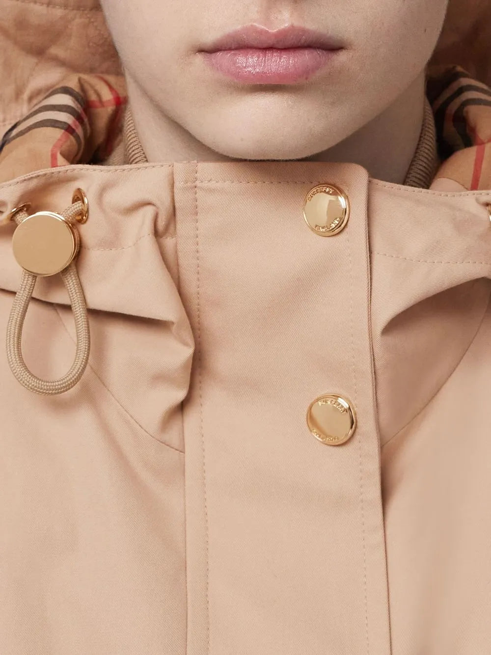 Casacos Parka Longa Burberry Bege Mulheres