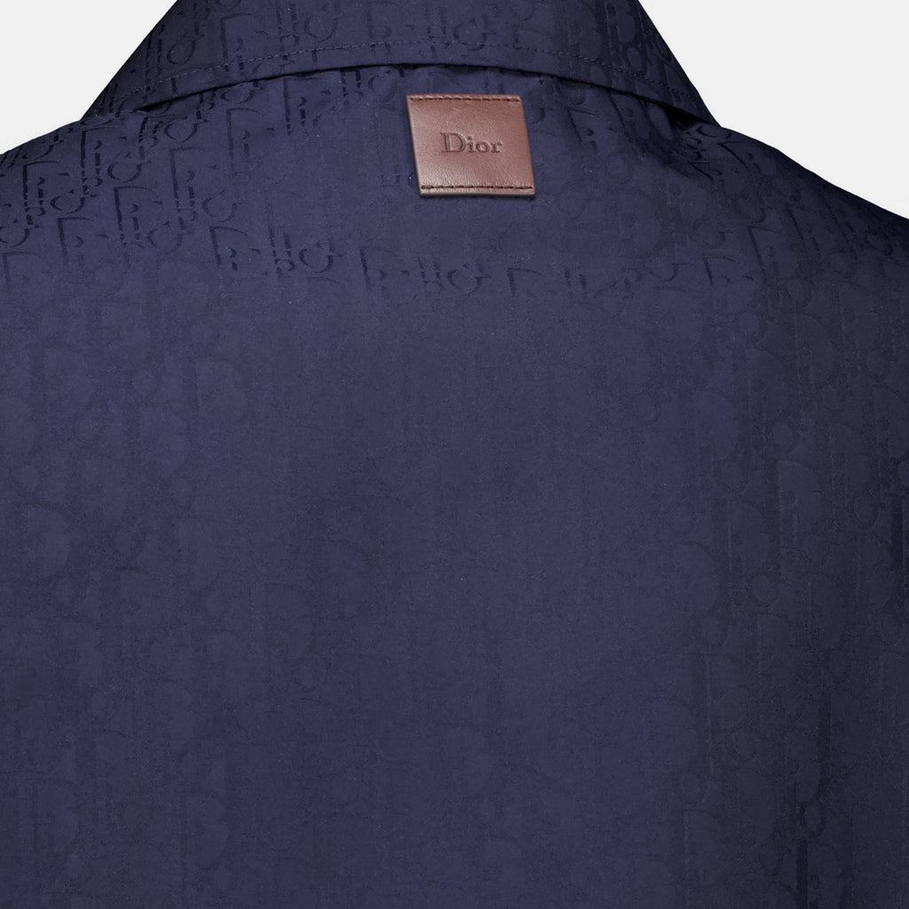 Vestes ディオールオブリーク ネイビーブルーコーチジャケット Dior Bleu foncé Homme