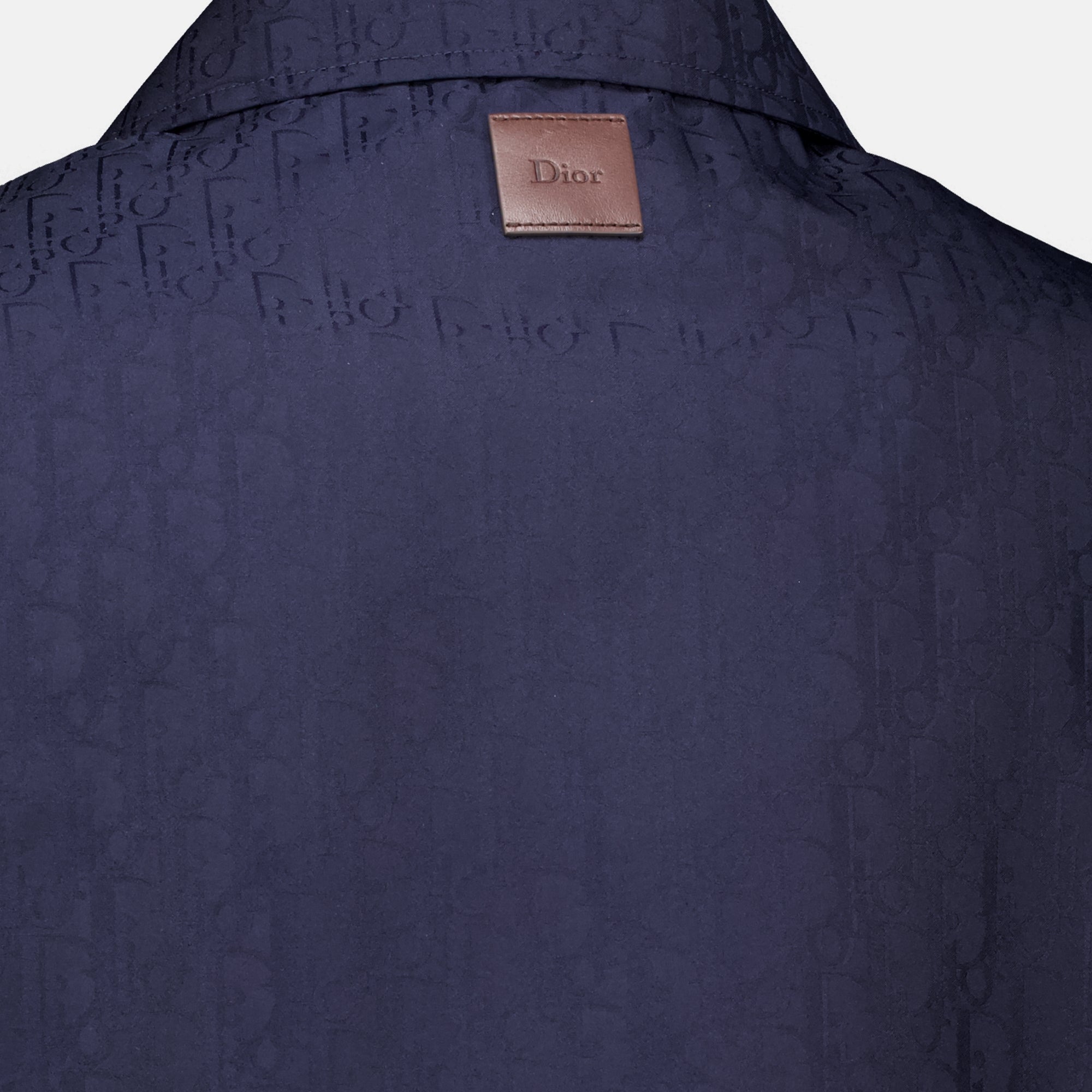 Vestes ディオールオブリーク ネイビーブルーコーチジャケット Dior Bleu foncé Homme