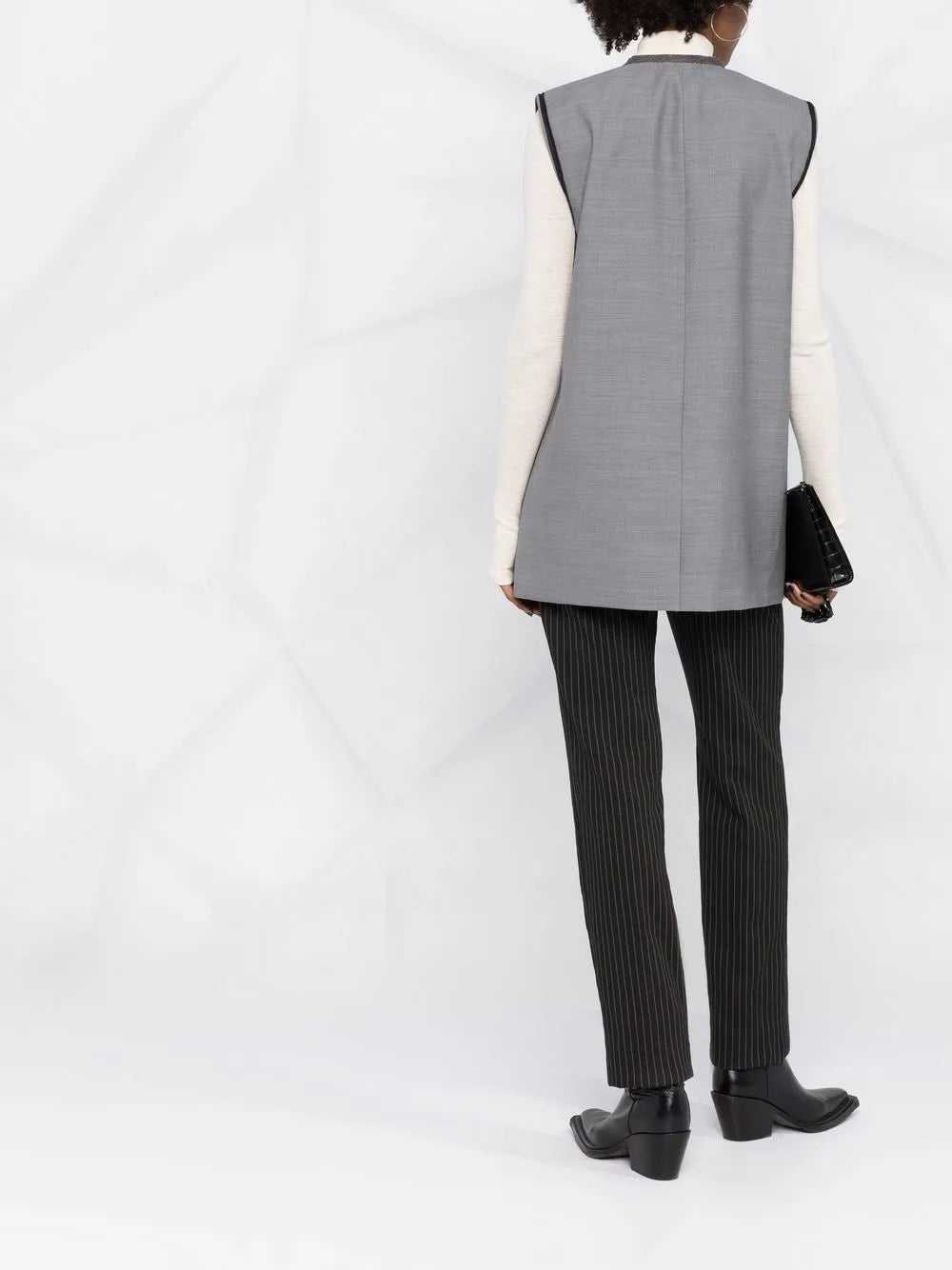 Chaquetas Blazer Sin Mangas Alexander McQueen Gris Mujeres