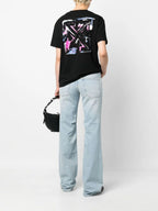 Pantalones Pantalones de mezclilla desgastados Off-White Azul Mujeres