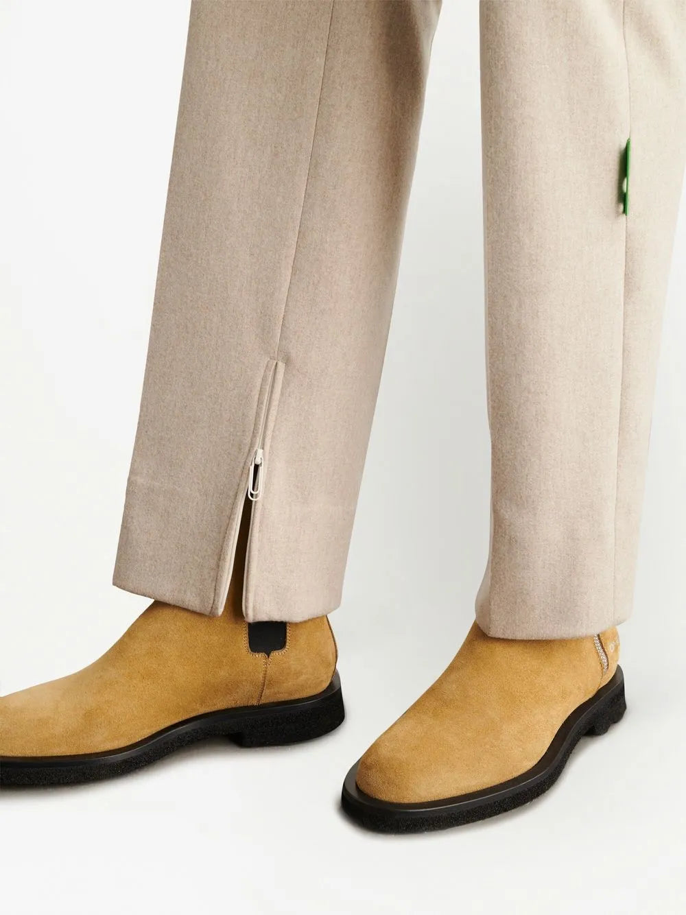 Pants Wool Trousers Off-White Beige Man