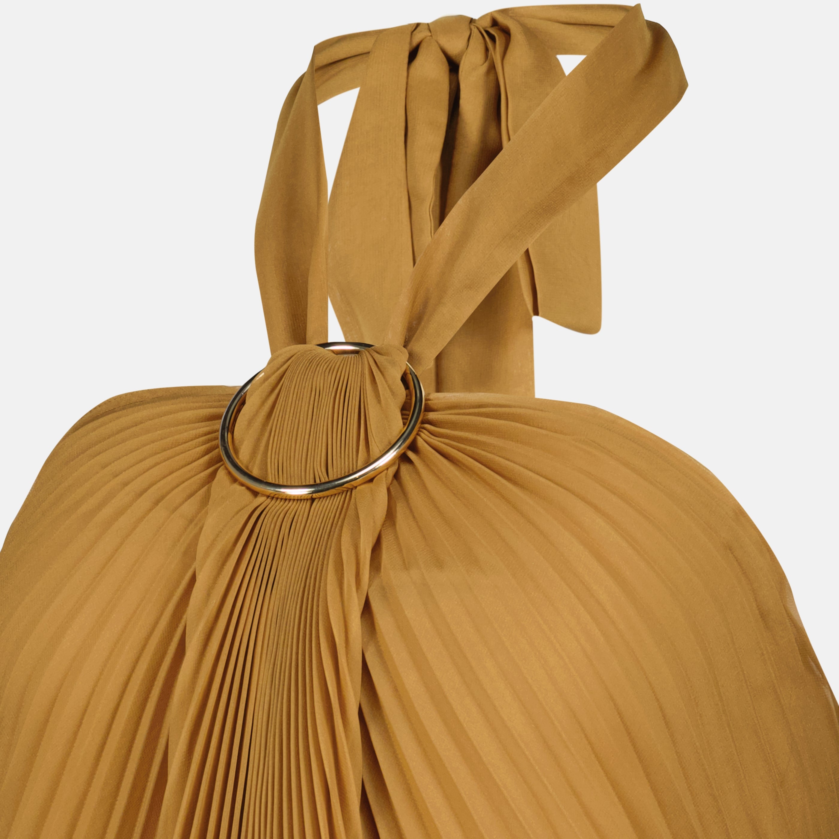 Immagine del top marrone plissè di Max Mara per Donna - Stagione Primavera-Estate 2026 - Vista Dettagliata_1