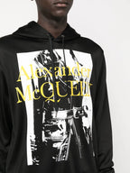 Sweatshirts Printed Hoodie Alexander McQueen Black Man
