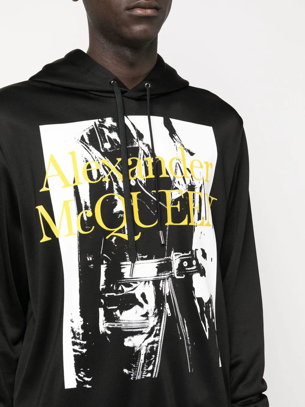 Sweatshirts Printed Hoodie Alexander McQueen Black Man