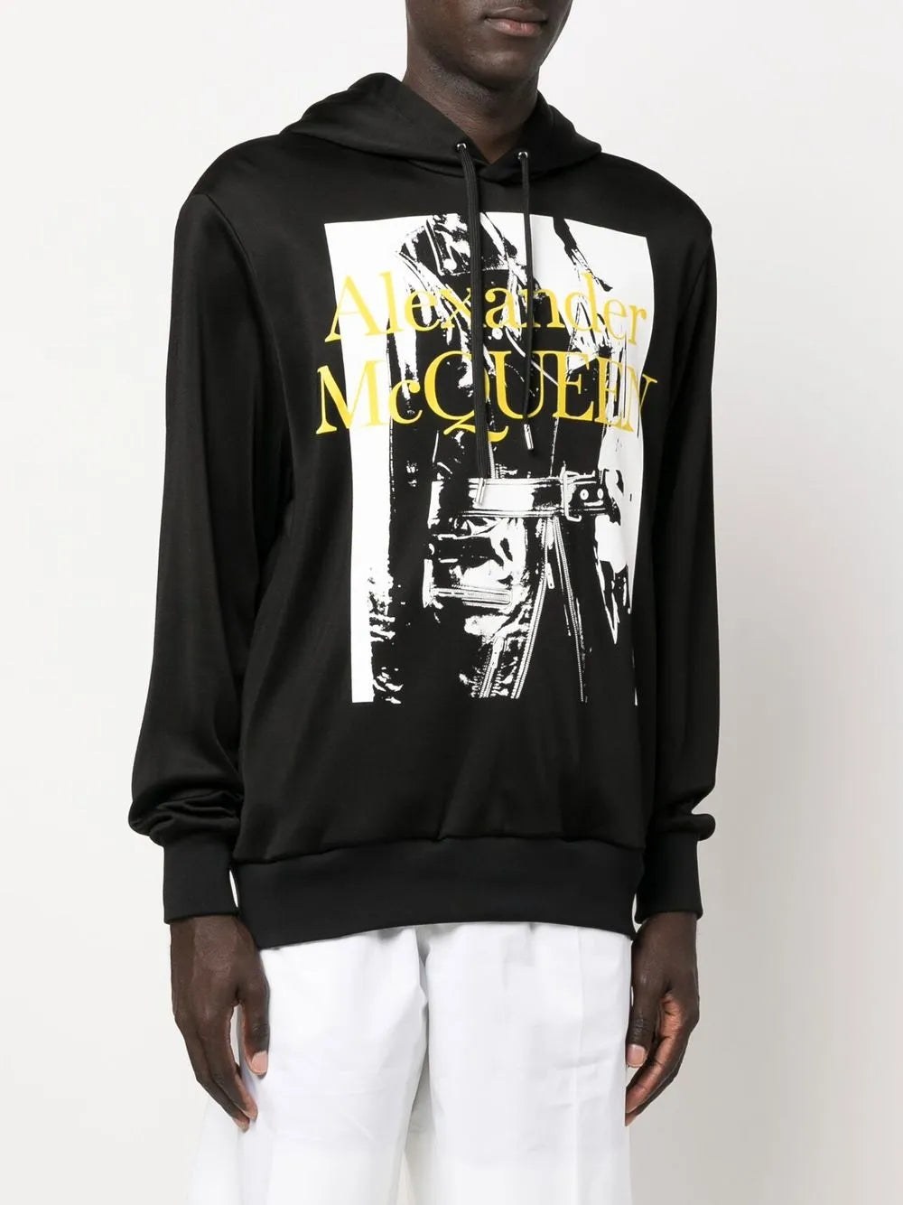 Sweatshirts Printed Hoodie Alexander McQueen Black Man