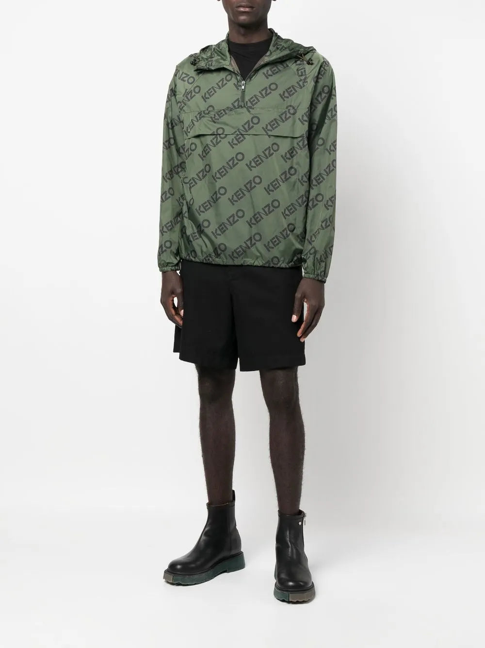 Jaquetas Corta-vento com Logótipo Monogram Kenzo Verde Homens