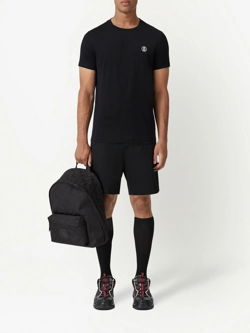 T-shirts T-shirt Parker à logo Burberry Noir Homme
