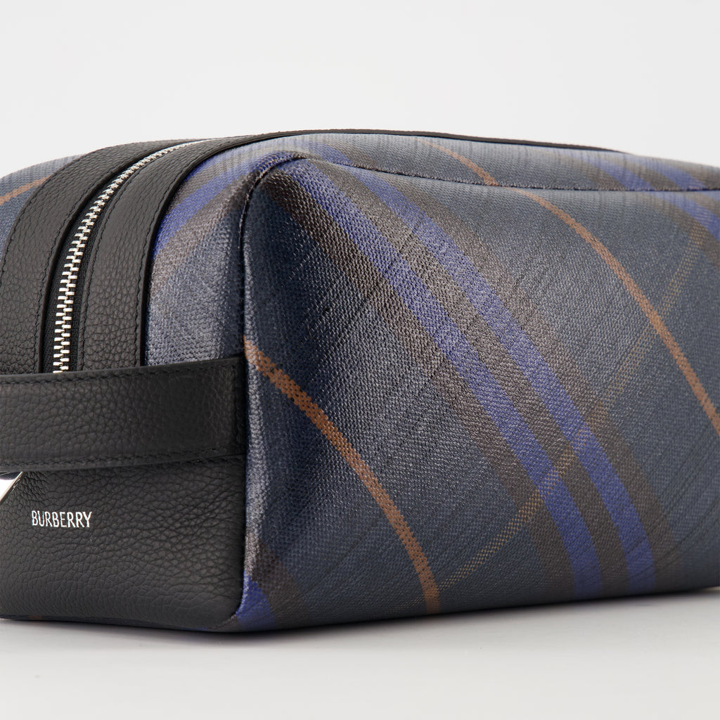 Clutches Pouch de Viagem Check Burberry Azul marinho Homens