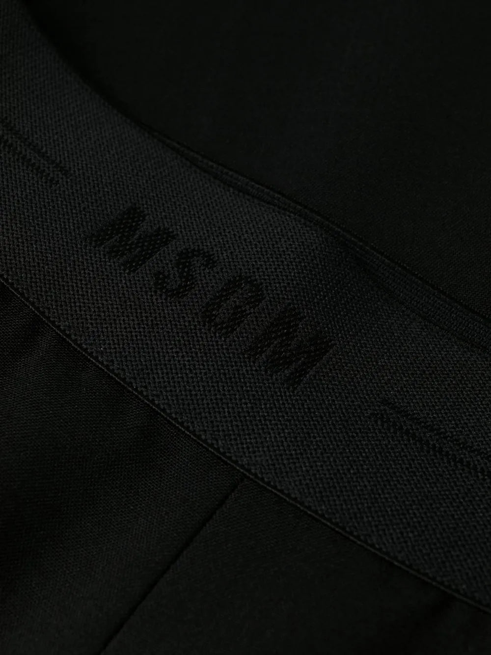 팬츠 울 스트레이트 팬츠 MSGM 검은색 Femme