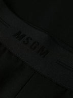 팬츠 울 스트레이트 팬츠 MSGM 검은색 Femme