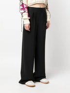 팬츠 울 스트레이트 팬츠 MSGM 검은색 Femme