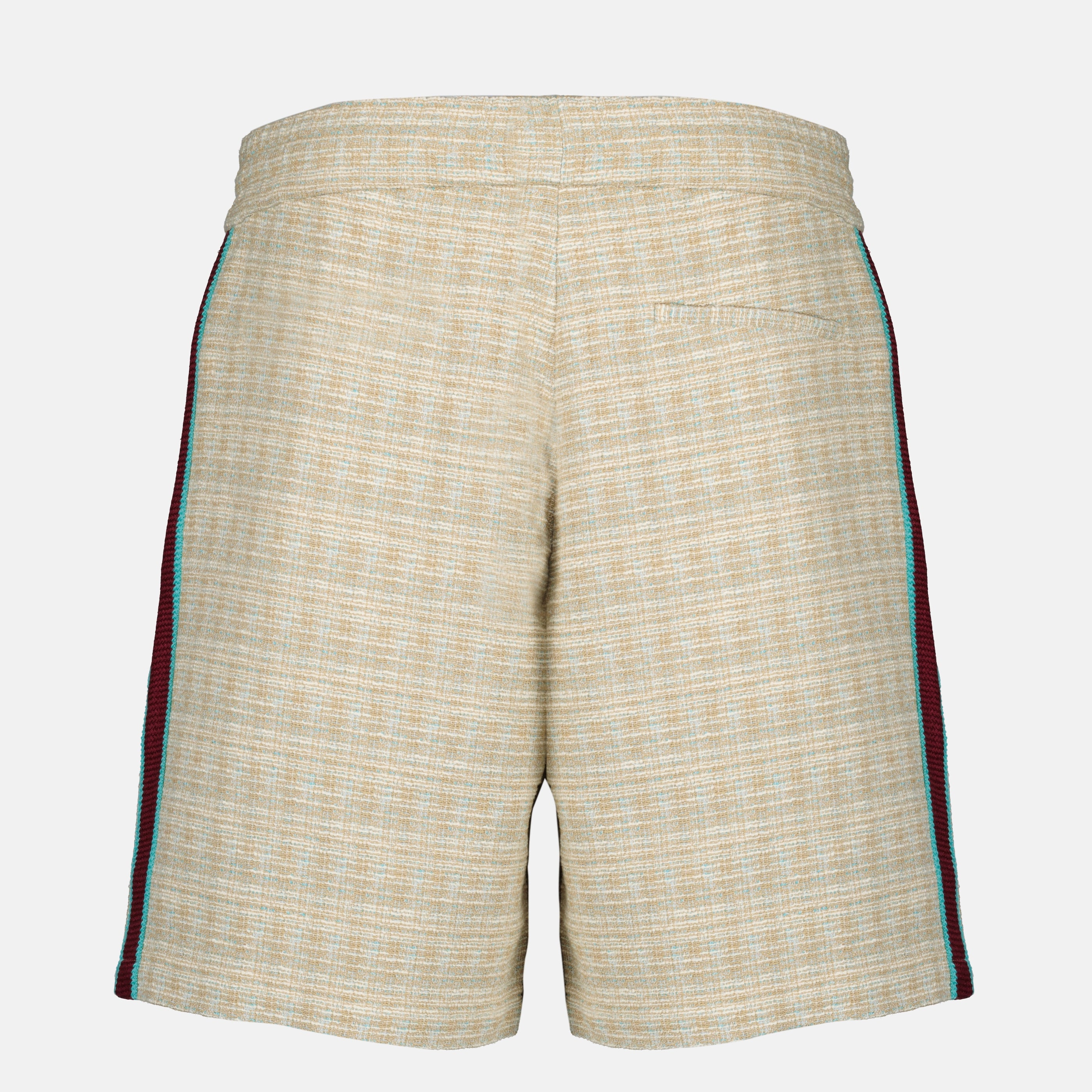 Drole De Monsieur 브랜드의 베이지 트위드 D-Mirror 반바지 이미지 - 2026 봄-여름 시즌 - 뒷면 보기