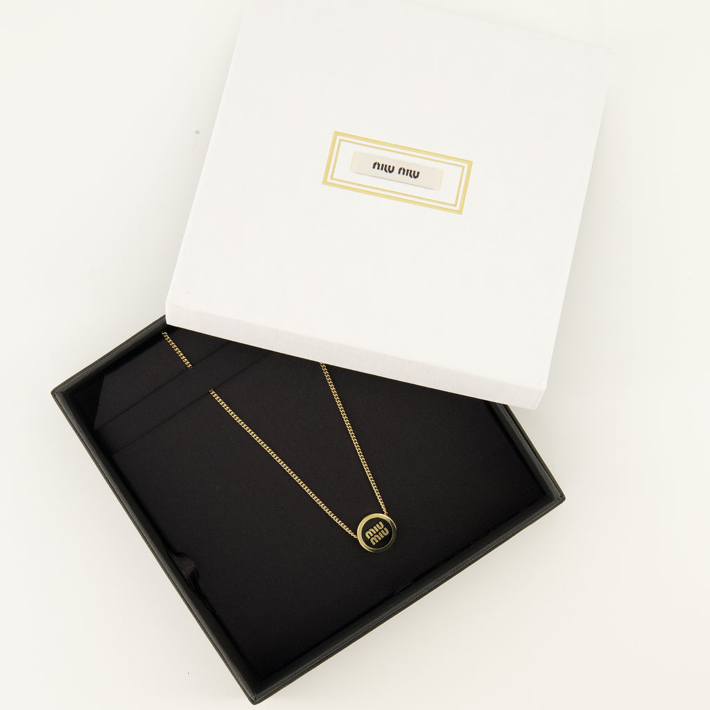 Bijoux Collier en métal doré Miu Miu Doré Femme