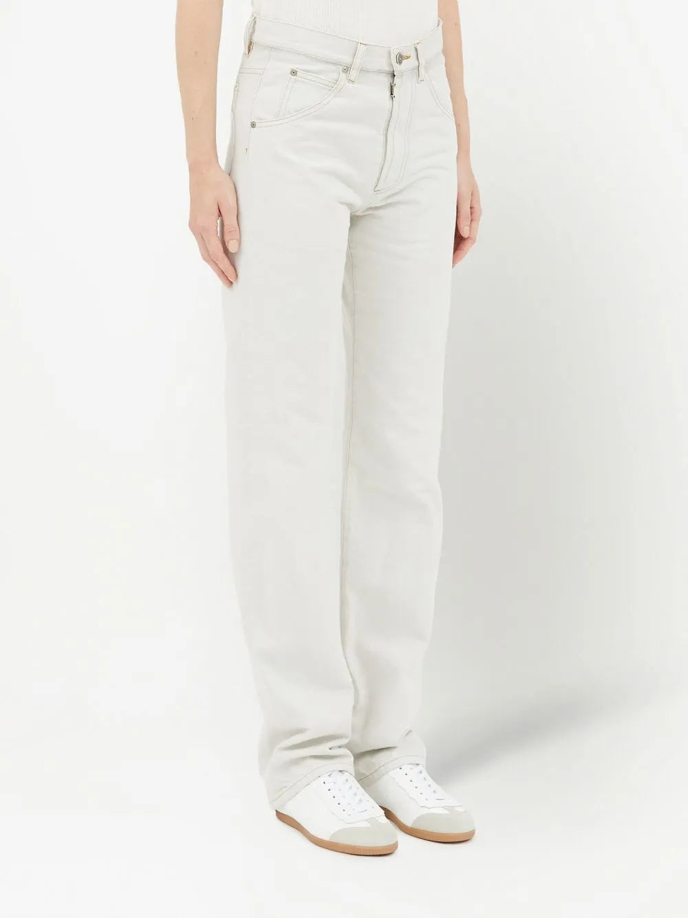 Pantalons Pantalon jean Maison Margiela Beige Femme