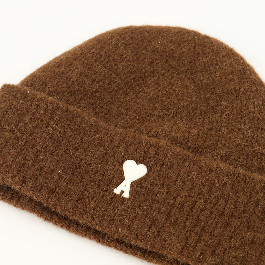 Chapeaux, casquettes et bonnets Brown Alpaca Beanie Ami PARIS Marron Unisexe