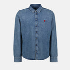 Camisas Chemise en coton Ami PARIS Azul Unissex