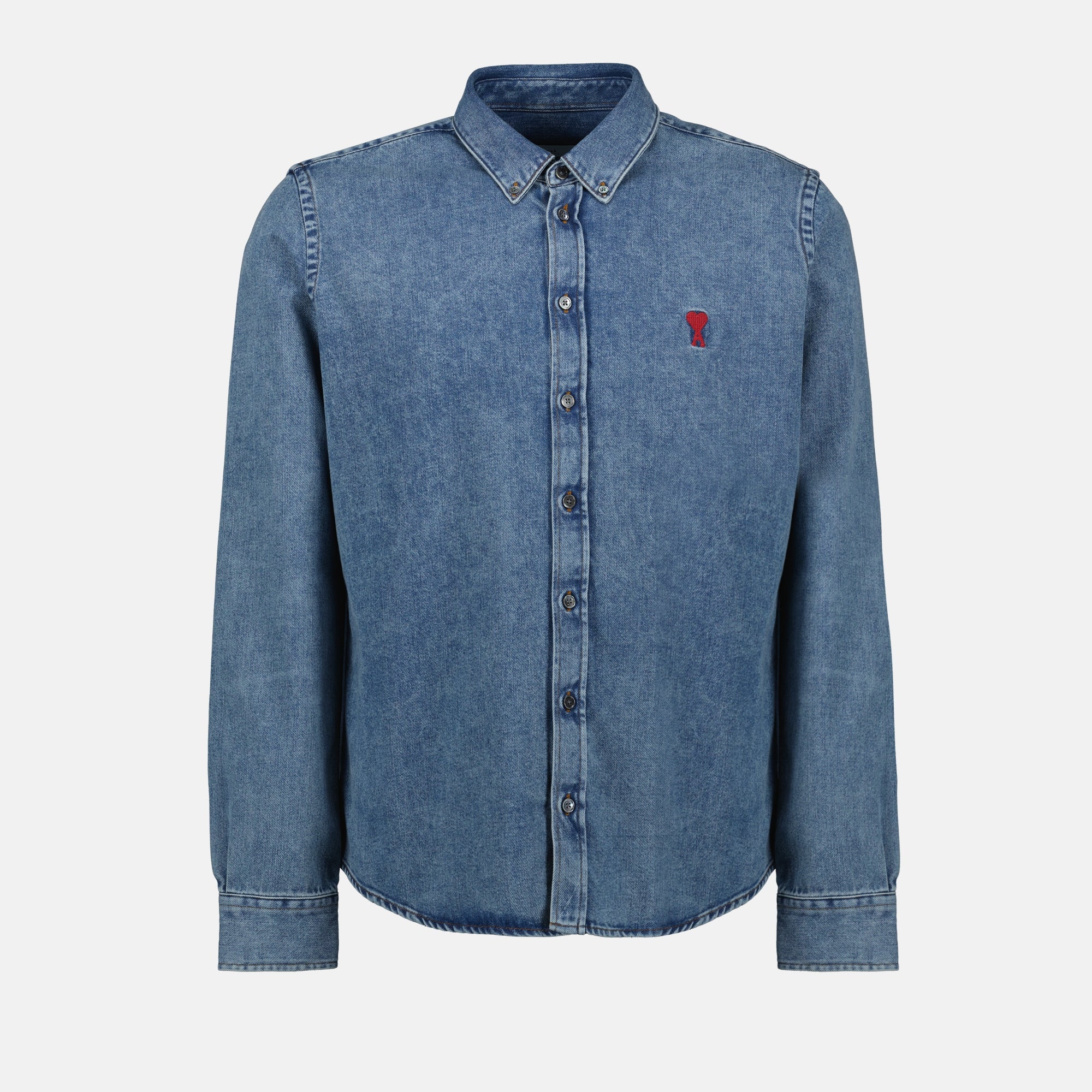 Camisas Chemise en coton Ami PARIS Azul Unissex